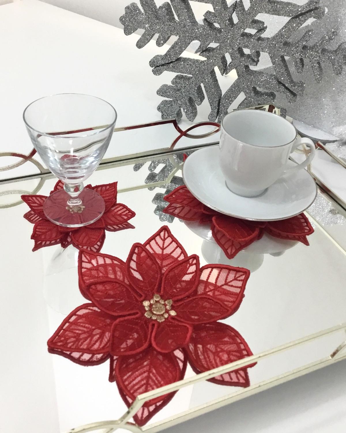 Poinsettia%20Bardak%20Altlığı%206+6