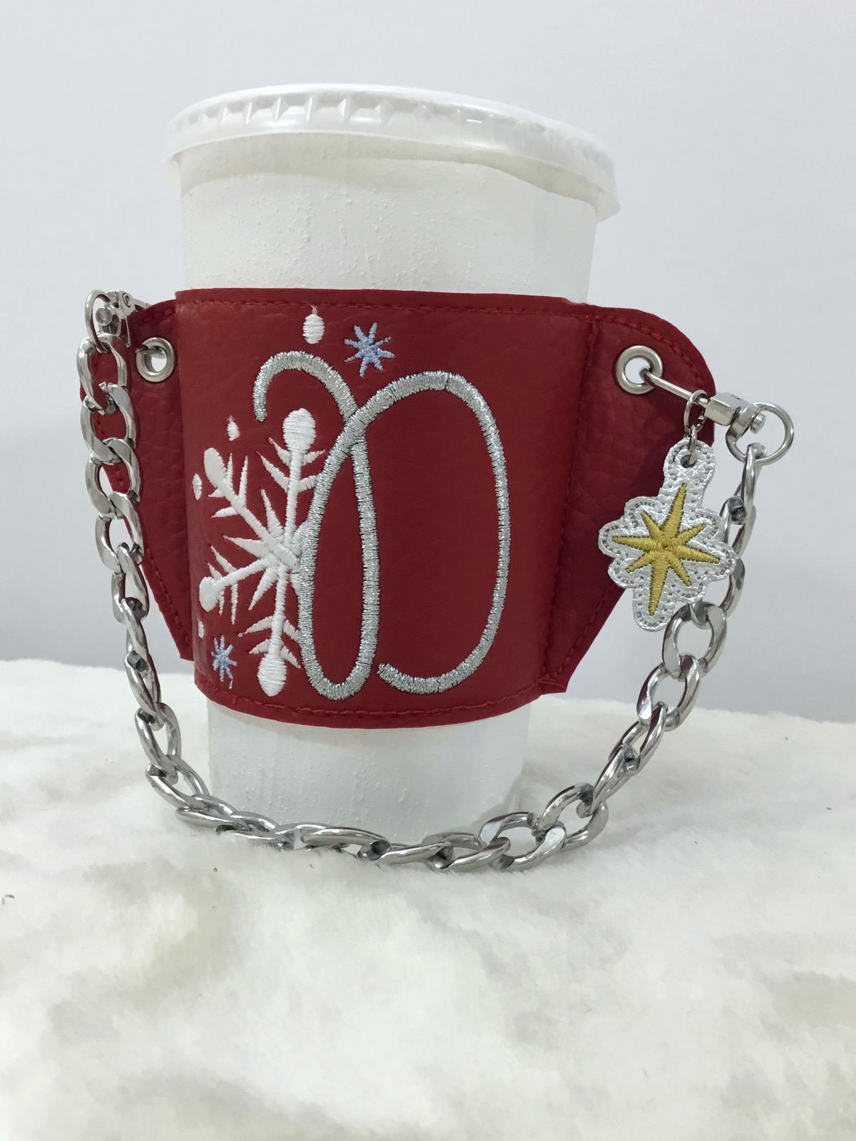 Snowy%20Monogram%20Coffee%20Sleeve%20Nakışlı%20Bardak%20Taşıyıcı%20Çanta