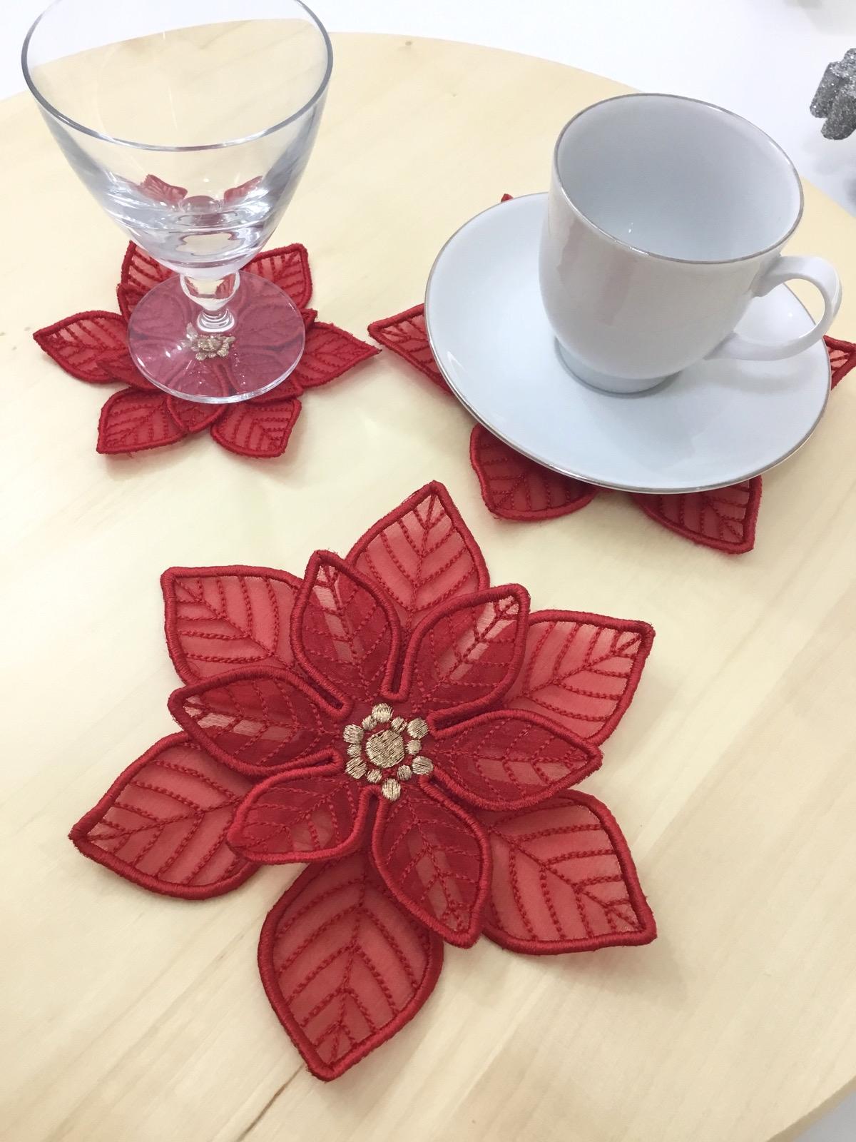 Poinsettia%20Bardak%20Altlığı%206+6